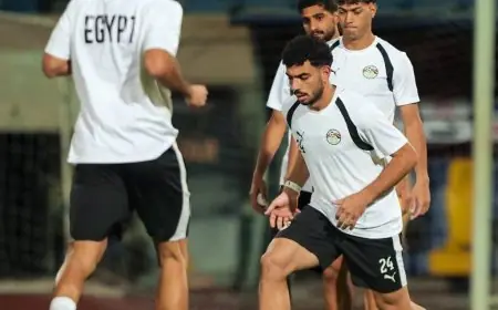 منتخب مصر يستكمل استعداداته قبل المباراة الودية ضد جنوب أفريقيا
