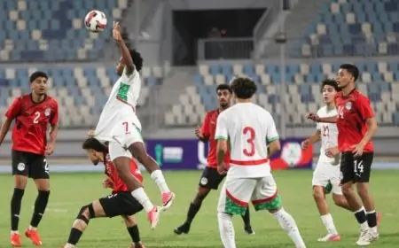 منتخب الشباب المصري يخسر أمام المغرب بنتيجة 2-0 في تصفيات أمم إفريقيا «فيديو»