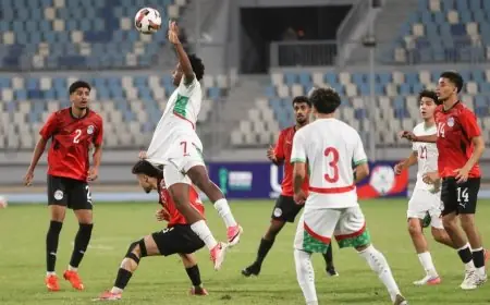 المغرب يتفوق على مصر ويضمن تأهله لكأس أمم إفريقيا تحت 20 سنة