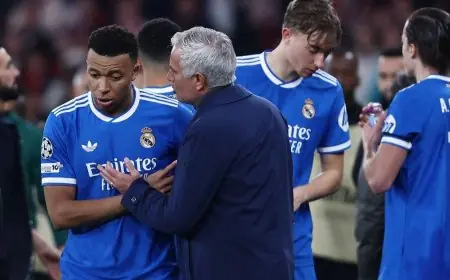 دراجة مبابي تتجاوز تحذيرات مورينيو وتعرض ساقك للخطر