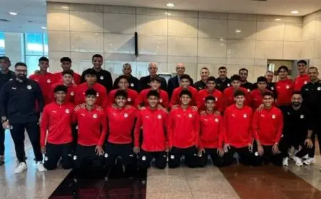 عودة بعثة منتخب الناشئين إلى القاهرة بعد مشاركتهم المميزة في بطولة الصداقة بسويسرا