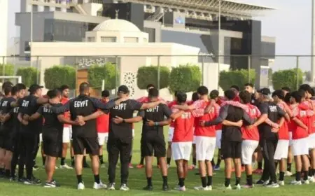 منتخب الشباب المصري ينهي تحضيراته لمباراة الجزائر في تصفيات أمم إفريقيا