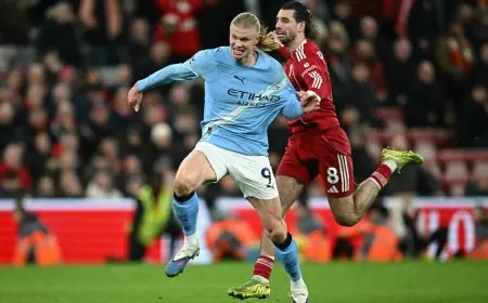ليفربول يواجه مانشستر سيتي في قمة ملتهبة على ملعب أنفيلد ضمن الدوري الإنجليزي