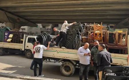 إغلاق مقاهي مخالفة في شوارع الجيزة وتنظيف مناطق اللبيني بتوجيه من محافظ الجيزة