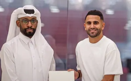النجم الجزائري رياض محرز يلتحق بصفوف الشمال القطري لتعزيز القوة الهجومية