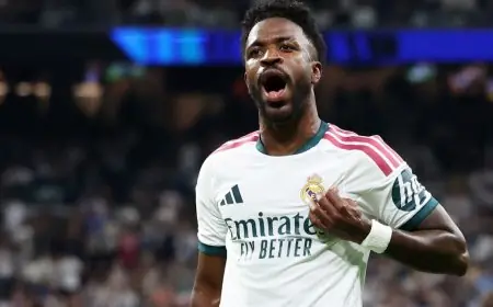 ريال مدريد يستأنف عقوبة إيقاف فينيسيوس لـ4 مباريات وفقاً لتقرير جديد