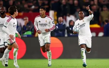 ريال مدريد يفاجئ روما بريمونتادا مذهلة بعد إصابة فينيسيوس