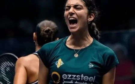 أمينة عرفي تتفوق على هانيا الحمامي وتحقق لقب بطولة مصر المفتوحة للإسكواش