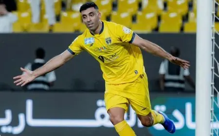 حمد الله يحقق إنجازاً تاريخياً في الدوري السعودي ويشكل خطراً على السومة