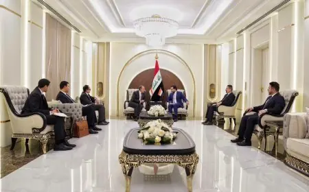 وزير الخارجية يؤكد دعم مصر لوحدة العراق خلال لقائه مع رئيس حزب تقدم العراقي