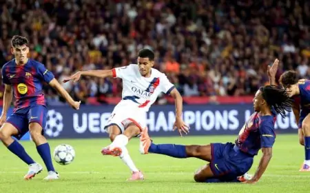 قبل المواجهة الملحمية اليوم في دوري الأبطال 16 لقاء تاريخي بين برشلونة وباريس سان جيرمان