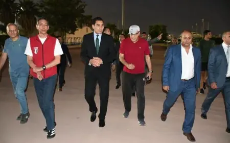 وزير الرياضة يزور منشآت استاد القاهرة ويوصي بوضع خطة تطوير شاملة
