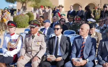 وفود دولية تحتفل بالذكرى الـ84 لمعركة العلمين في مطروح