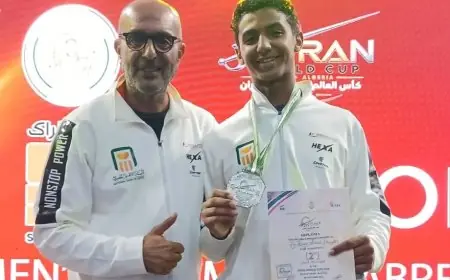 وزير الشباب والرياضة يبارك لأحمد القاضي تحقيق الفضية في كأس العالم للشباب بالسلاح