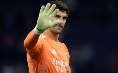 صدمة كبرى ريال مدريد يعلن غياب كورتوا عن مباراة الكلاسيكو القادمة