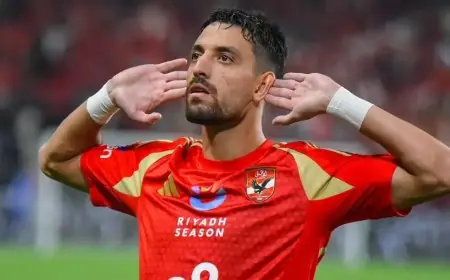طاهر محمد طاهر يسجل الهدف الرابع للأهلي ضد كيتارا في الكونفدرالية الأفريقية