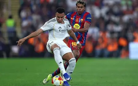 مبابي يتصدر هجوم ريال مدريد في مواجهة برشلونة المثيرة بالكلاسيكو