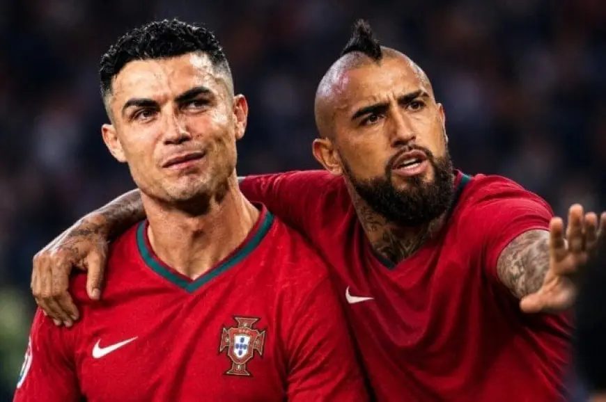 فيدال يؤيد رونالدو بعد النزاع مع جيسوس في البرتغال: «ما حدث عار»