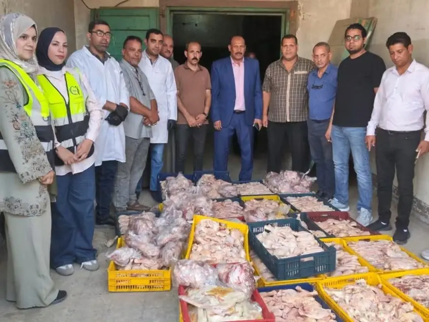 حملات الطب البيطري بسوهاج تضبط وتعدم 1791.2 كجم من اللحوم والمنتجات المخالفة