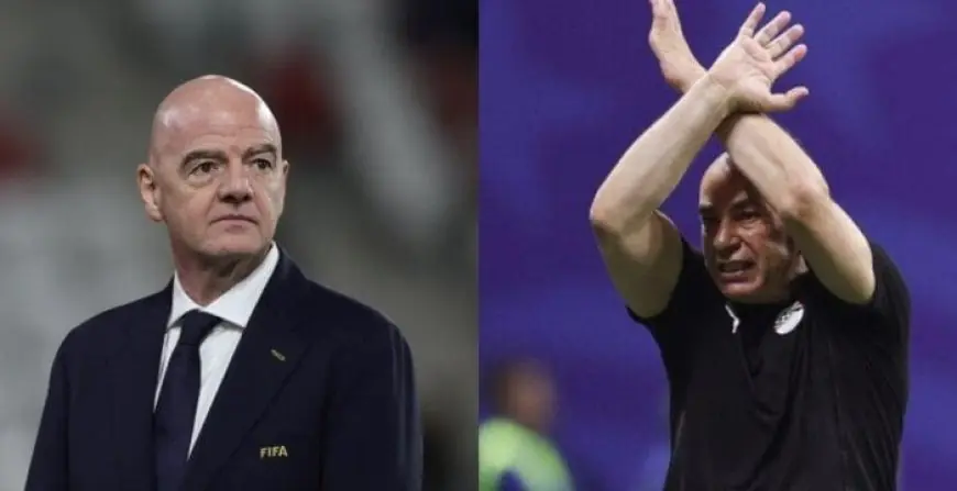 حسام حسن وإنفانتينو يلتقيان بعد مباراة مصر والأرجنتين في كأس العالم 2026