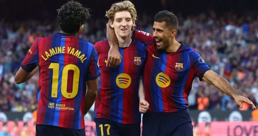 برشلونة يحقق رقماً قياسياً في عدد الانتصارات بمساواة رقم تهديفي تاريخي يعود إلى 96 عاماً