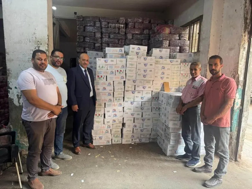 محافظ الغربية يعلن إحباط بيع 8100 عبوة جبنة مدعمة في السوق السوداء