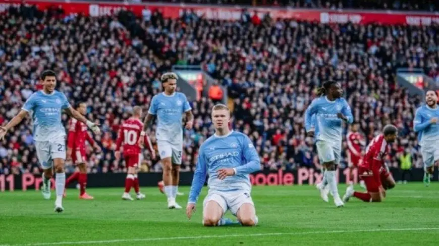 مانشستر سيتي يحقق فوزاً ساحقاً على ليفربول بثلاثة أهداف في أنفيلد بالدوري الإنجليزي «فيديو»