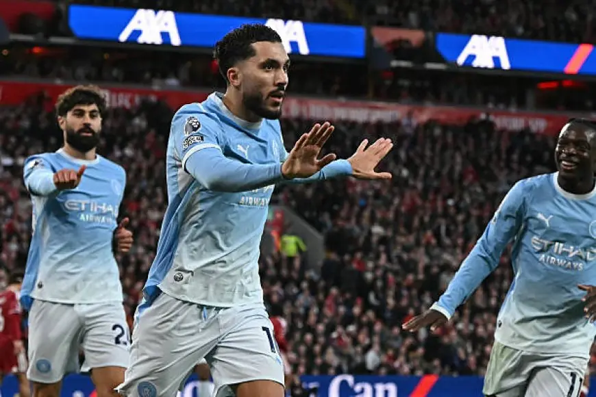 ثلاثية مانشستر سيتي تطيح بليفربول في الدوري الإنجليزي
