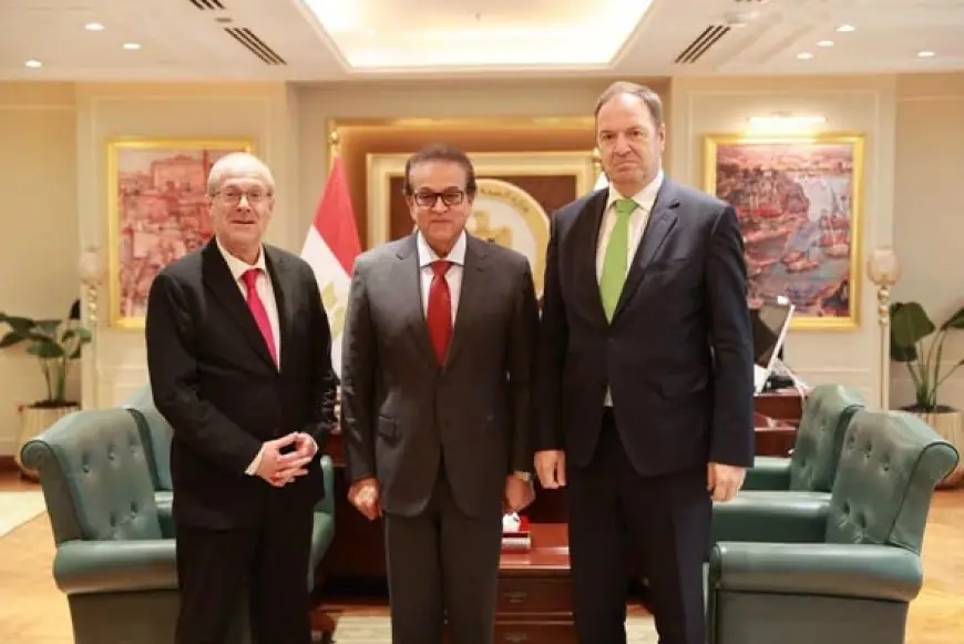 وزير الصحة يلتقي بالمرشح البلجيكي لقيادة منظمة الصحة العالمية