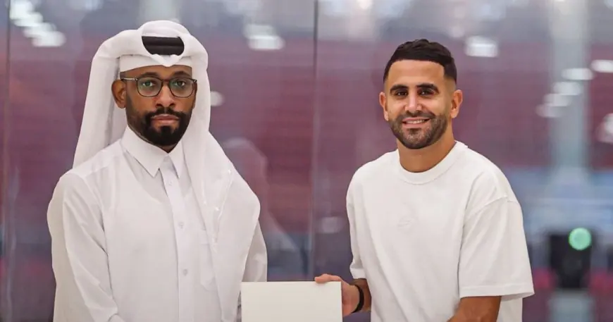 النجم الجزائري رياض محرز يلتحق بصفوف الشمال القطري لتعزيز القوة الهجومية