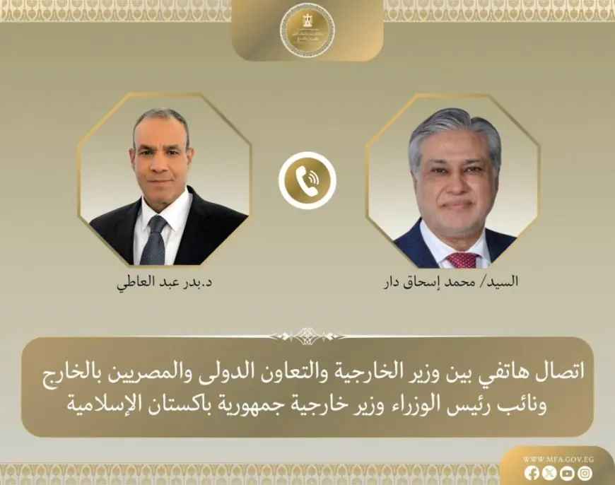 مباحثات بين وزير الخارجية ونظيره الباكستاني لتخفيف التوتر واستعادة الهدوء في المنطقة