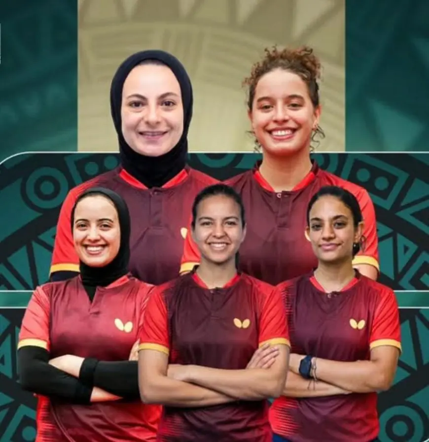 وزير الرياضة يحتفل بفوز منتخب السيدات لتنس الطاولة ببطولة أفريقيا للفرق