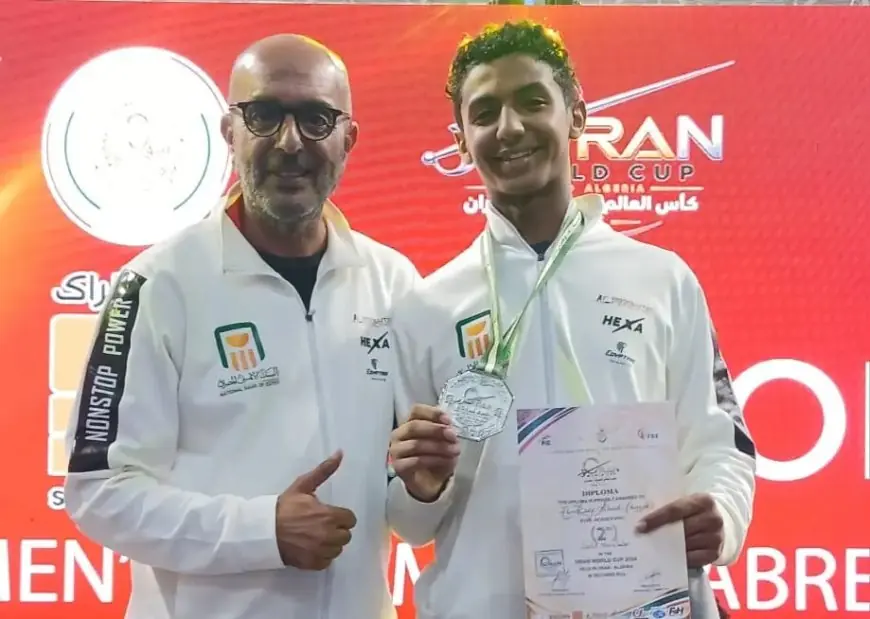 وزير الشباب والرياضة يبارك لأحمد القاضي تحقيق الفضية في كأس العالم للشباب بالسلاح