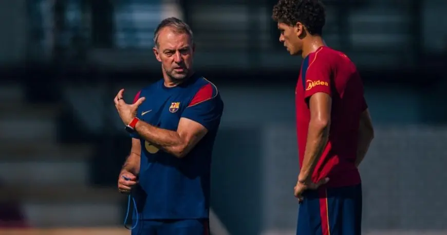 إعجاب برشلونة والمدرب فليك يتزايد بنموذج حمزة عبد الكريم المميز